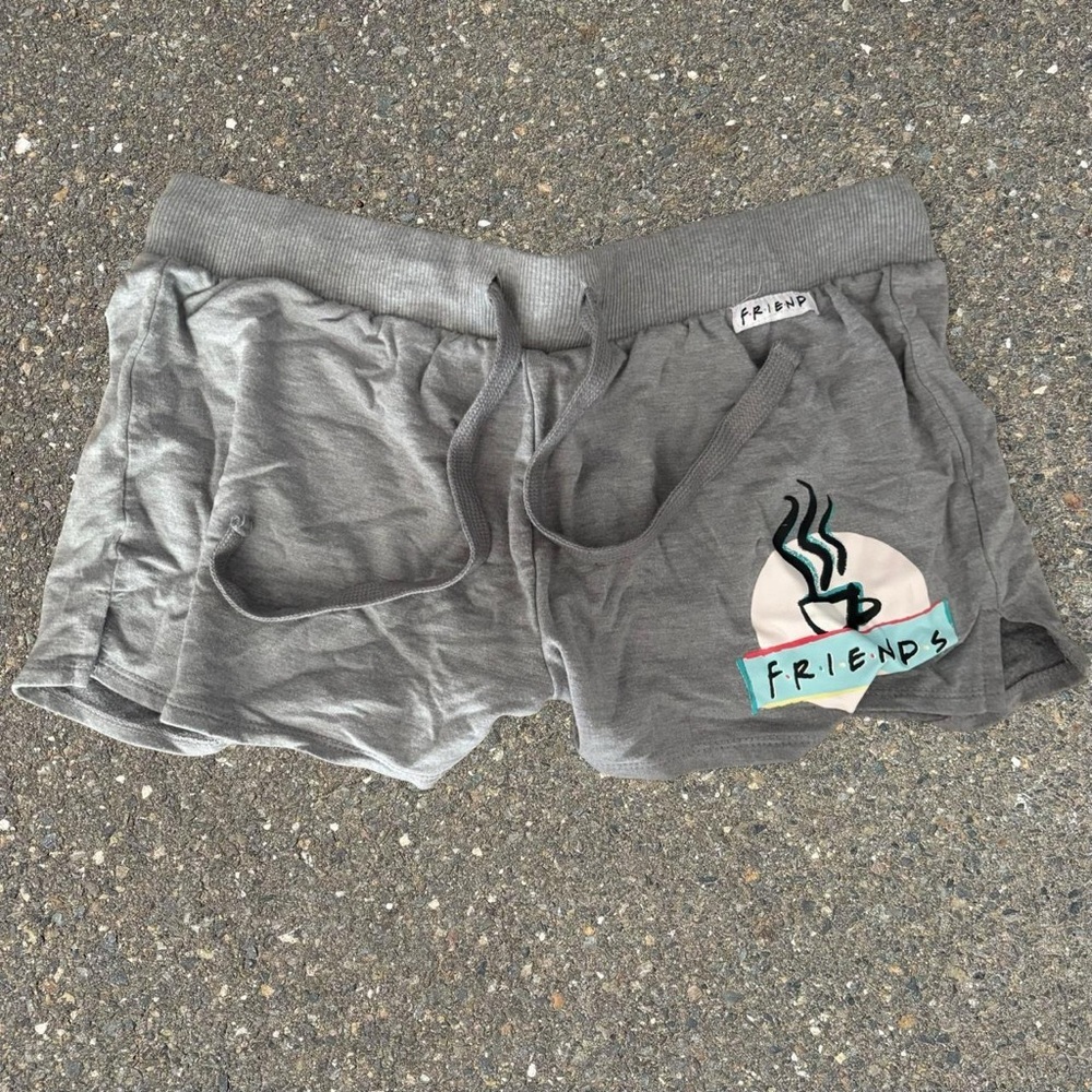 Gray Friends Logo Shorts